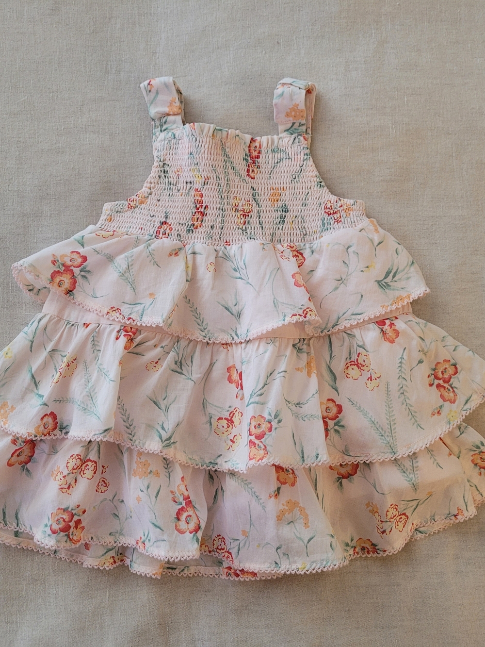 Janie and Jack Pink Floral Infant Dress